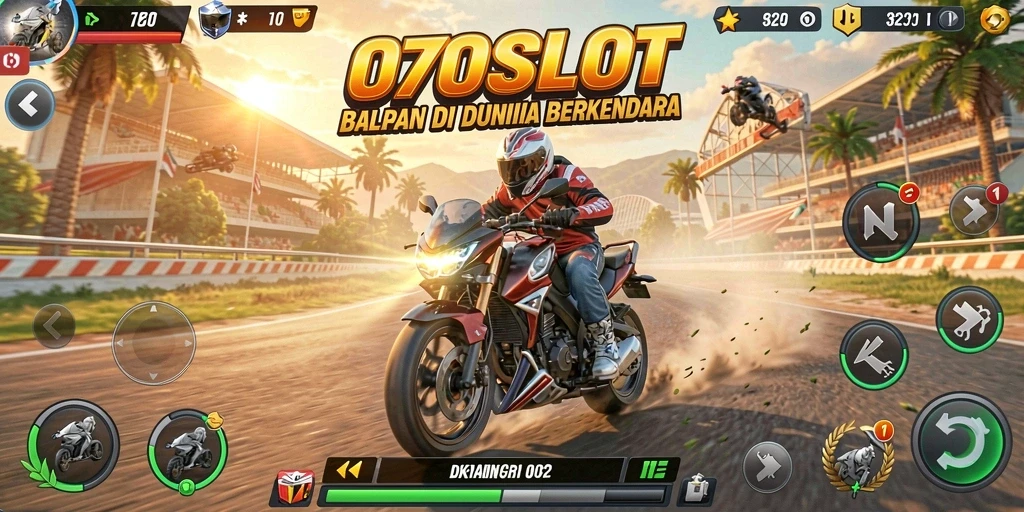 Tampilan balapan seru dan mendebarkan di 070SLOT.