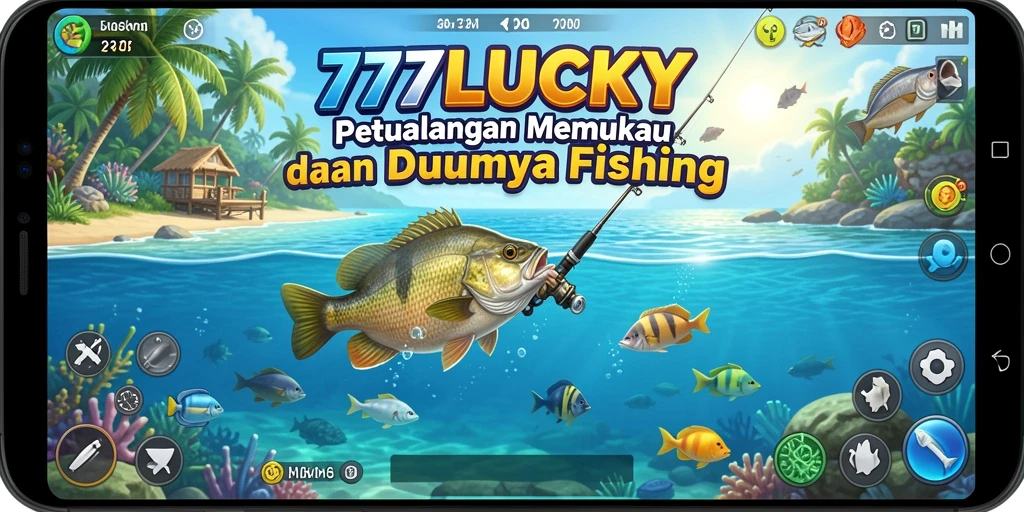 Gameplay menarik dari 777LUCKY dengan berbagai jenis ikan yang dapat ditangkap.