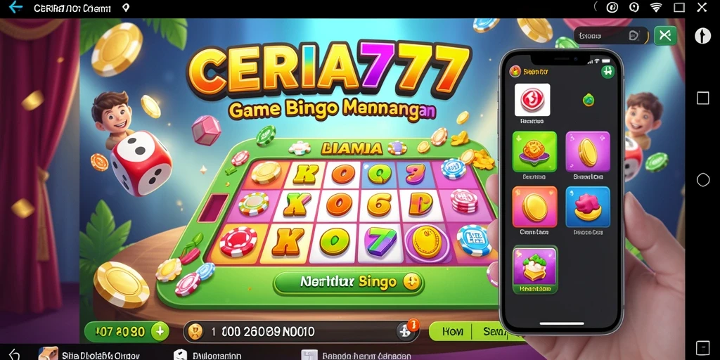 Tampilan seru gameplay Bingo di CERIA777.
