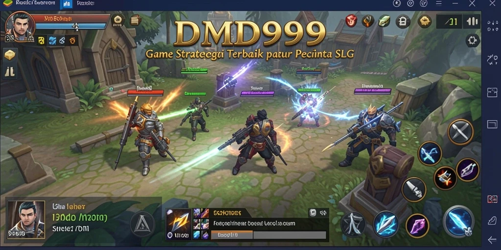 Screenshot DMD999 menampilkan aksi strategis yang mendebarkan.
