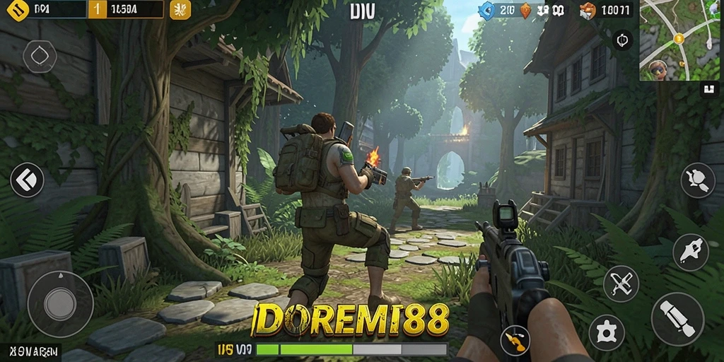 Gameplay menarik dalam DOREMI88 dengan aksi TPS seru.
