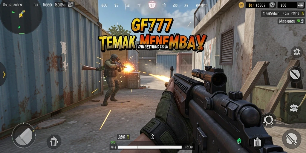 Tangkapan layar dari gameplay GF777 menampilkan aksi tembak-menembak yang mendebarkan.