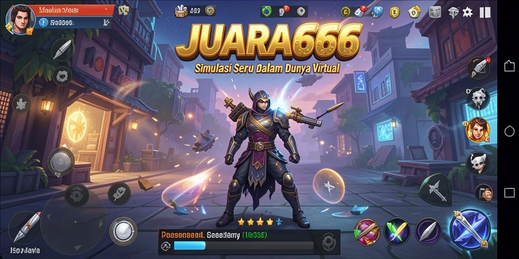 Tampilan gameplay JUARA666 yang menarik dengan aktivitas seru di dunia virtual.