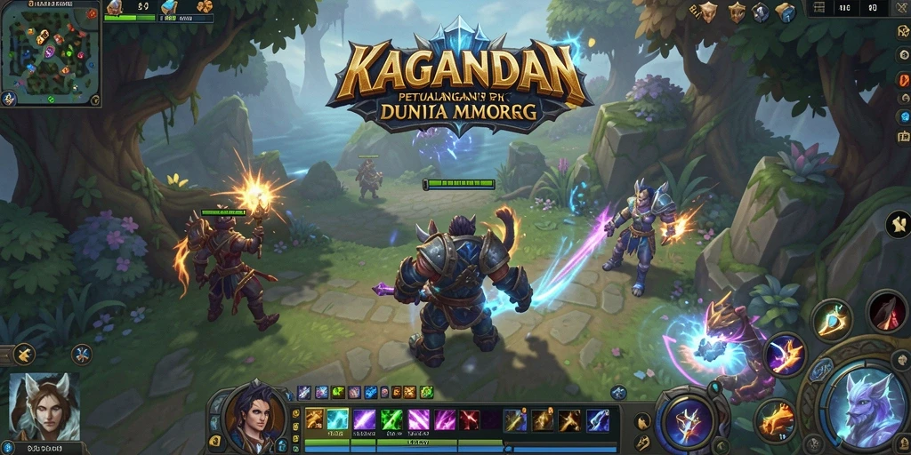 Tampilan screenshot gameplay KAGANDAN yang menampilkan aksi mendebarkan dalam dunia MMORPG.