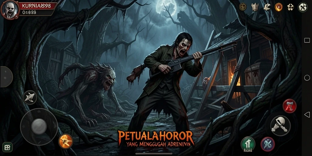 Tampilan menegangkan dari gameplay <strong>KURNIA898</strong> dengan suasana yang mencekam.