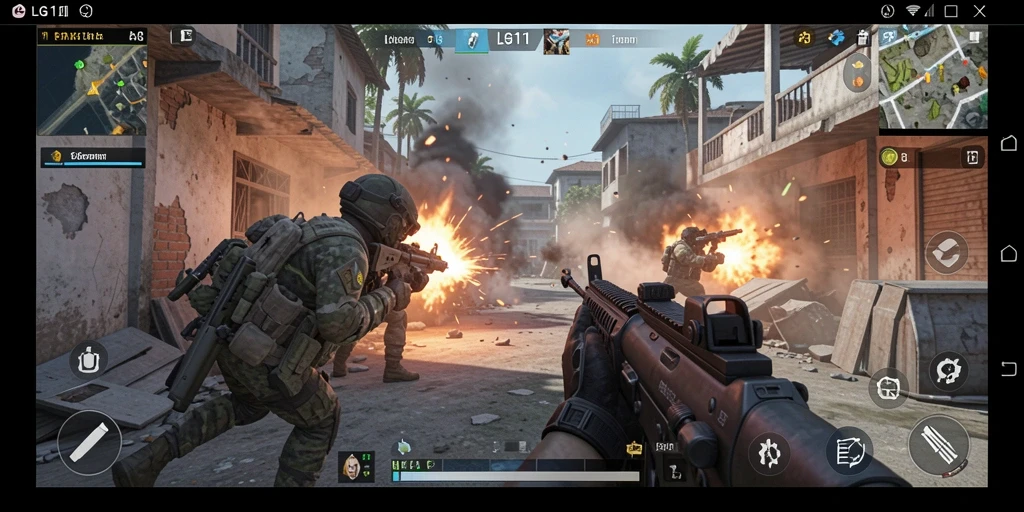 Tampilan menegangkan dalam gameplay LG111 dengan aksi seru.