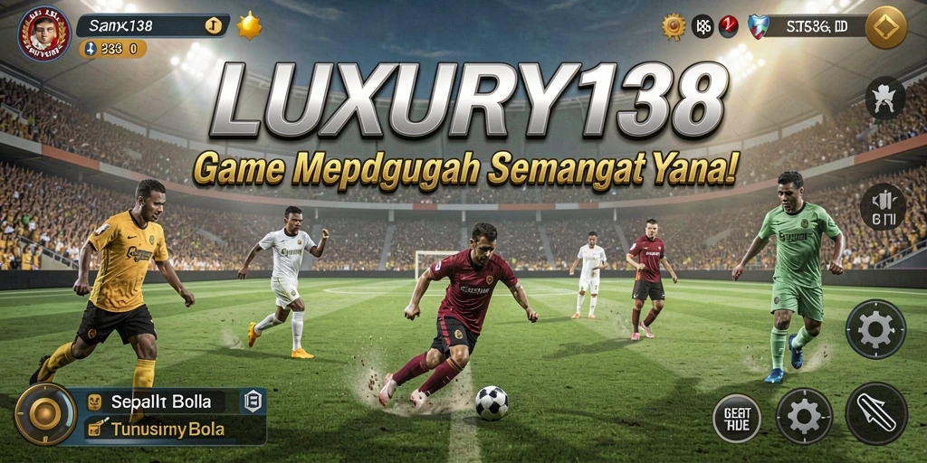 Gambaran gameplay menarik dalam LUXURY138 yang menyajikan pertandingan sepak bola.