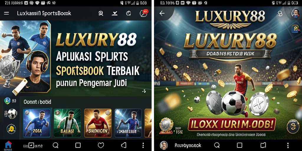 Tampilan gameplay seru dalam aplikasi LUXURY88 Sportsbook.