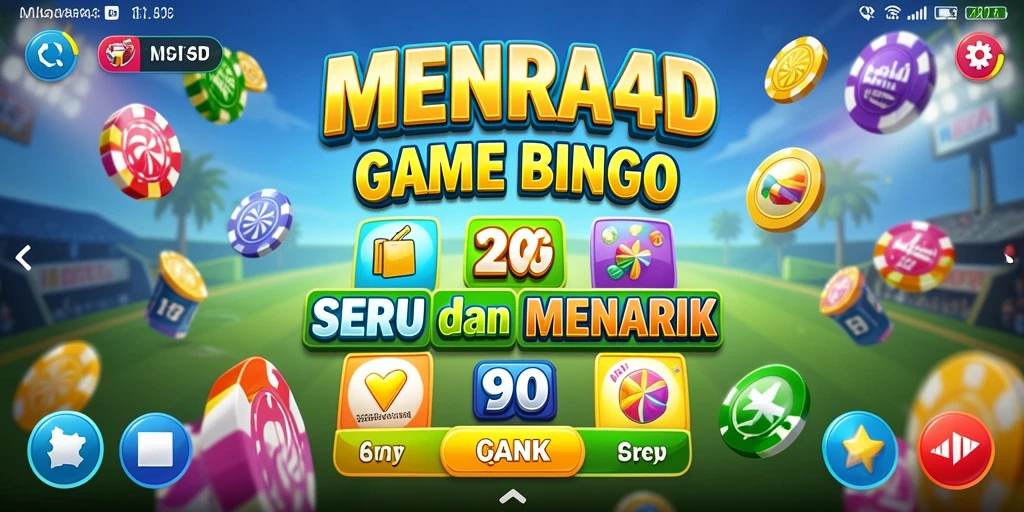 Tampilan gameplay seru di MENARA4D dengan Bingo yang menantang.