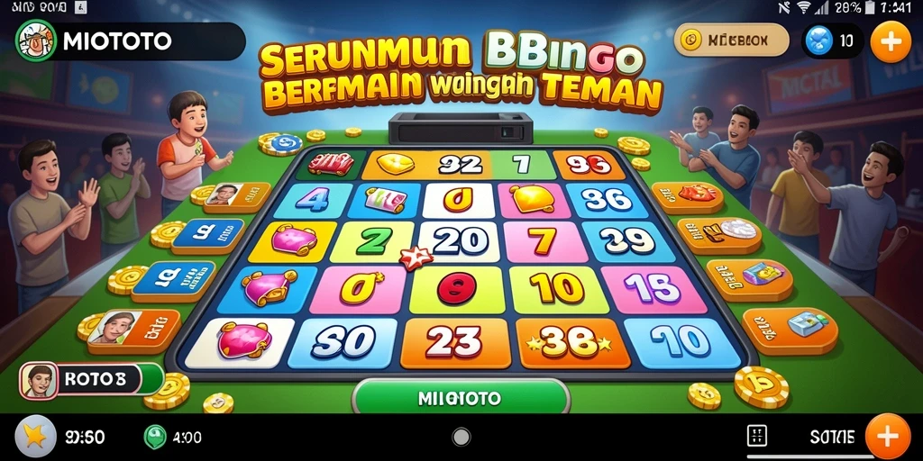 Tampilan gameplay Bingo seru dan interaktif di MIOTOTO.