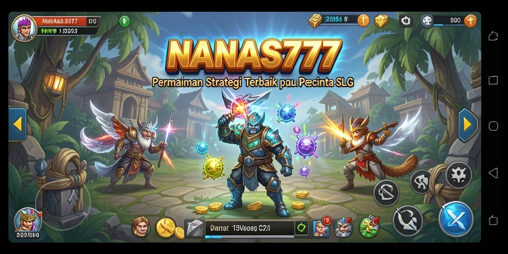 Tangkapan layar menunjukkan gameplay dinamis NANAS777 dengan strategi yang mendalam.