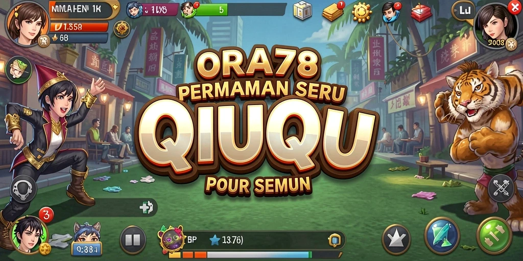 Screenshot gameplay ORA78 yang menampilkan keseruan bermain QiuQiu.
