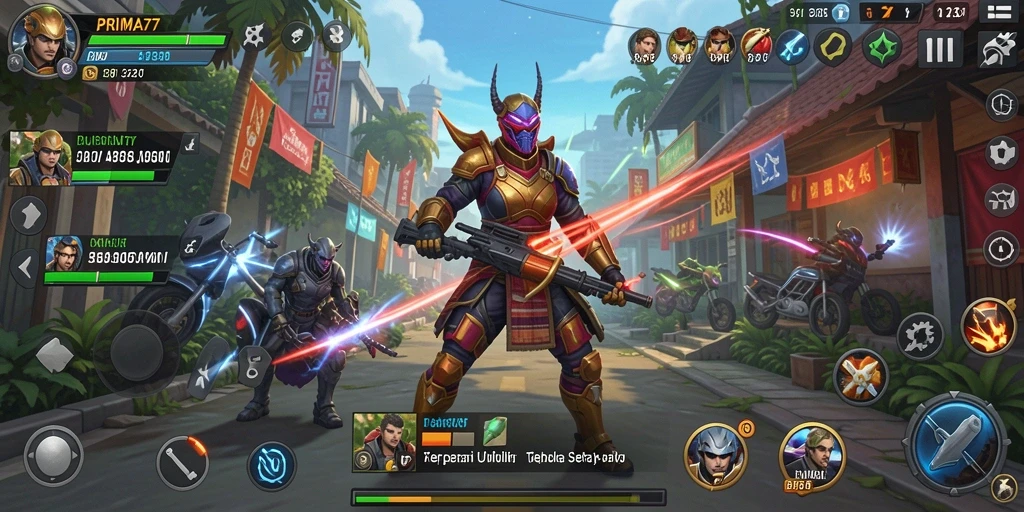 Screenshot utama dari PRIMA77 menunjukkan fitur pengingat dan catatan.