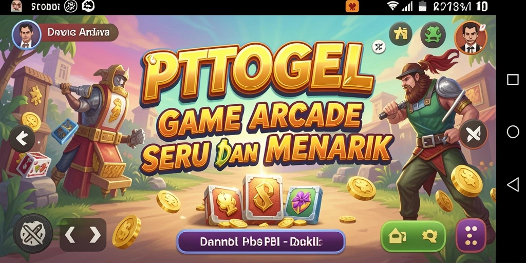 Tampilan screenshot utama PTTOGEL menampilkan aksi gameplay yang seru.