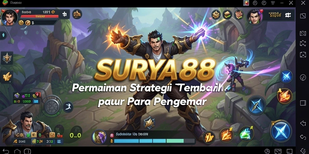 Tampilan gameplay SURYA88 dengan strategi taktis yang mendebarkan.