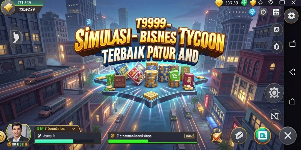 Screenshot menunjukkan gameplay menarik dalam mengelola bisnis Tycoon.