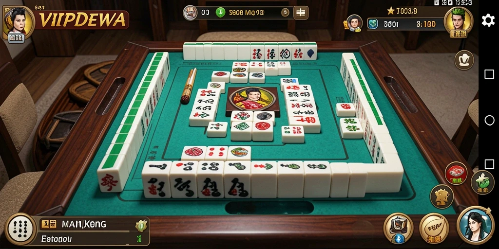 Screenshot gameplay Mahjong VIPDEWA yang menarik dan seru.
