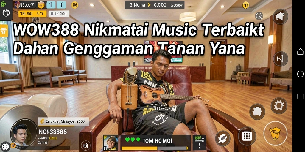 Tampilan antarmuka pengguna aplikasi WOW388 yang menarik.